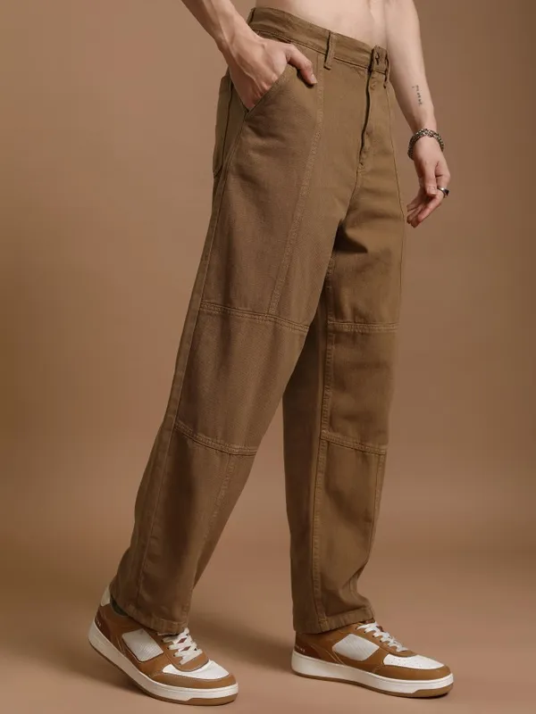 Highlander Men Brown Straight Fit Jeans