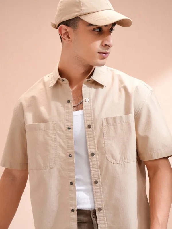 Men Relaxed Fit Casual Shirt