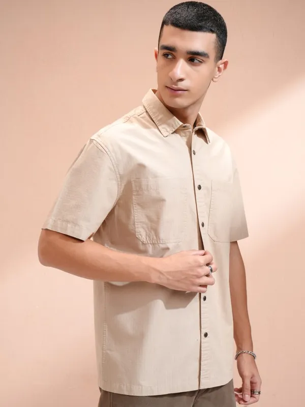 Men Relaxed Fit Casual Shirt