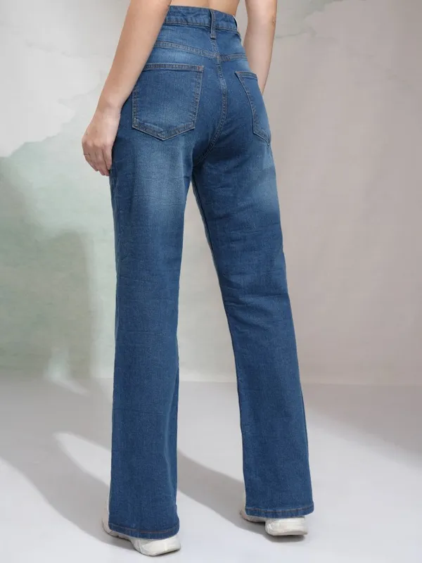 Tokyo Talkies Women Blue Regular Fit Stretchable Jeans