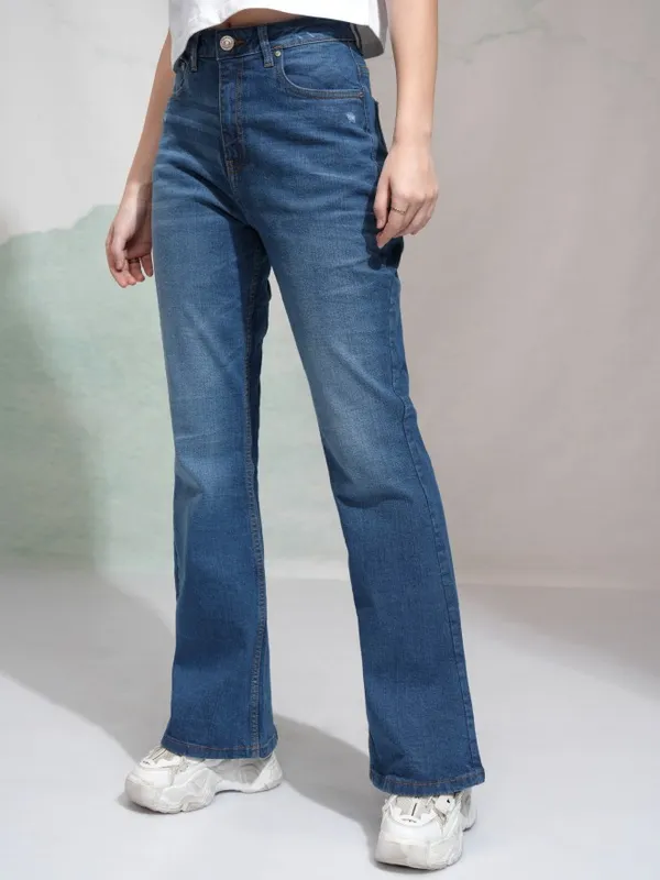 Tokyo Talkies Women Blue Regular Fit Stretchable Jeans