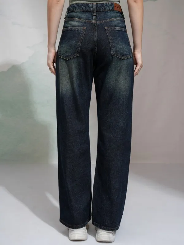 Tokyo Talkies Women Blue Bootcut Stretchable Jeans