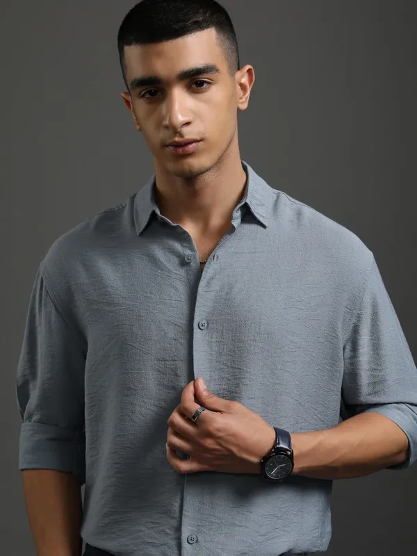 Men Relaxed Fit Casual Shirt