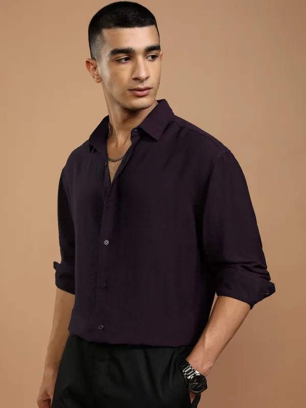 Men Relaxed Fit Casual Shirt