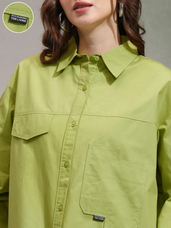 Women Solid Casual Shirt