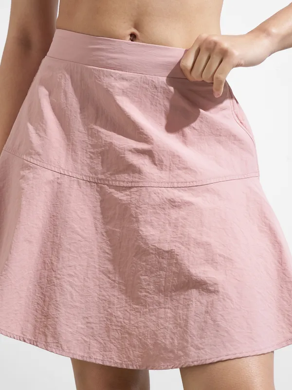 Street By Tokyo Talkies Women Pink Top With Skirt Co-Ords