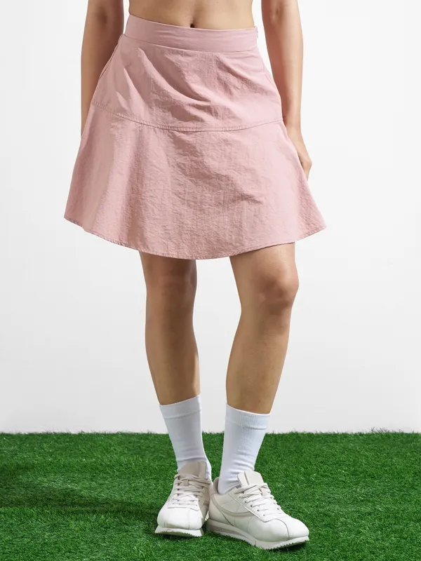 Street By Tokyo Talkies Women Pink Top With Skirt Co-Ords