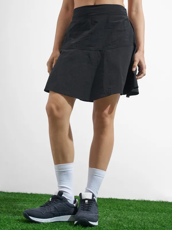 Street By Tokyo Talkies Women Black Top With Skirt Co-Ords