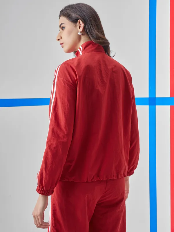 Street By Tokyo Talkies Women Red Open Front Jacket