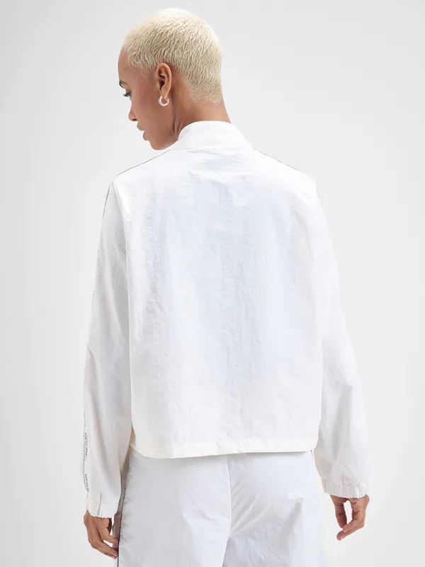 Street By Tokyo Talkies Women White Open Front Jacket