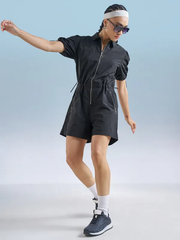 Street By Tokyo Talkies Women Black Solid Jumpsuit