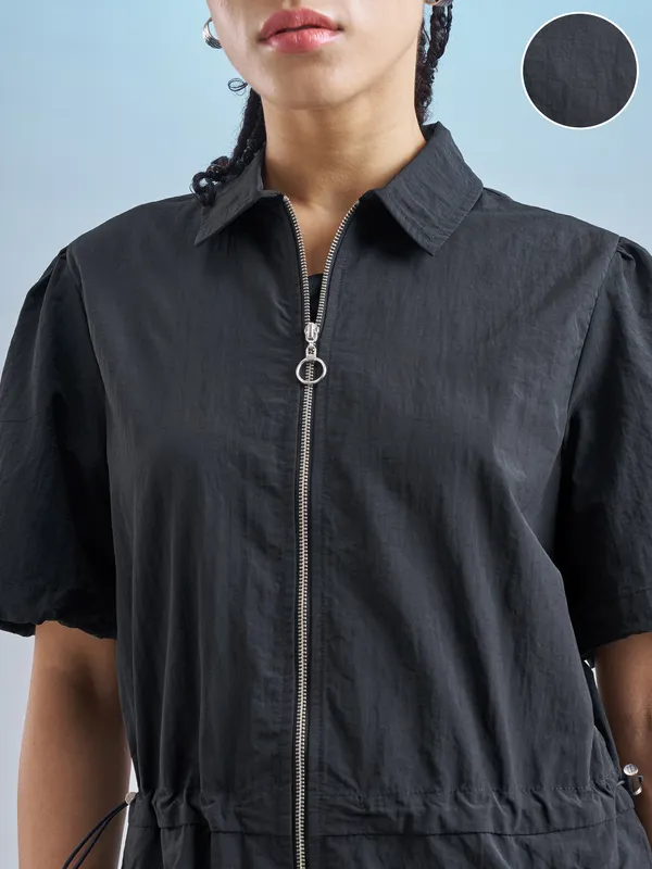 Street By Tokyo Talkies Women Black Solid Jumpsuit