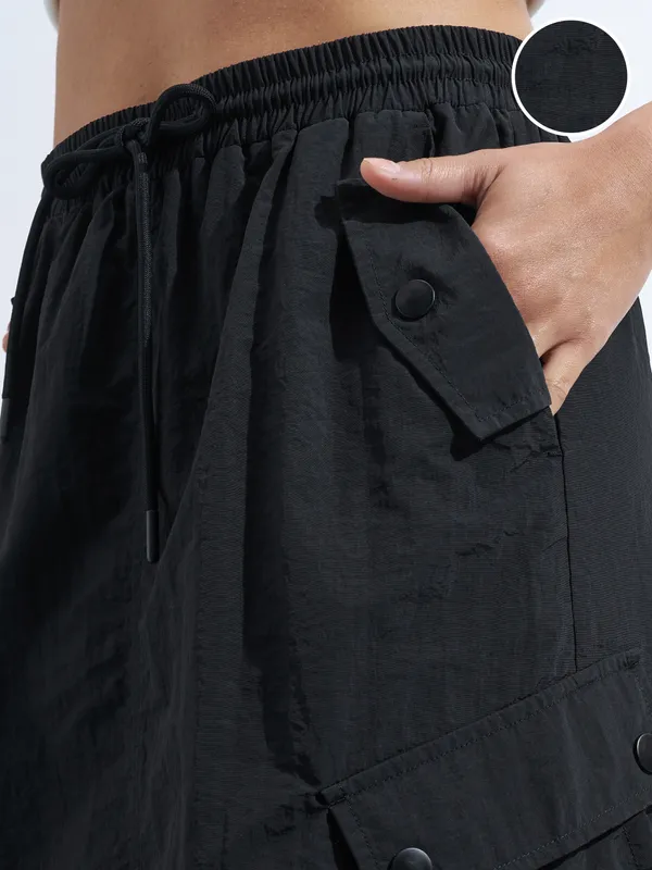 Street By Tokyo Talkies Women Black Midi Skirt