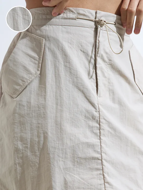 Street By Tokyo Talkies Women Beige Mini Skirt