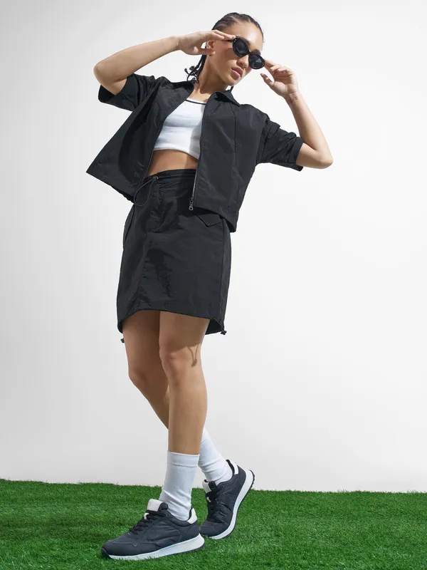 Street By Tokyo Talkies Women Black Mini Skirt