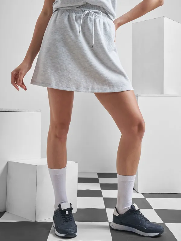 Street By Tokyo Talkies Women Grey Mini Skirt