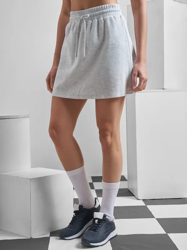 Street By Tokyo Talkies Women Grey Mini Skirt