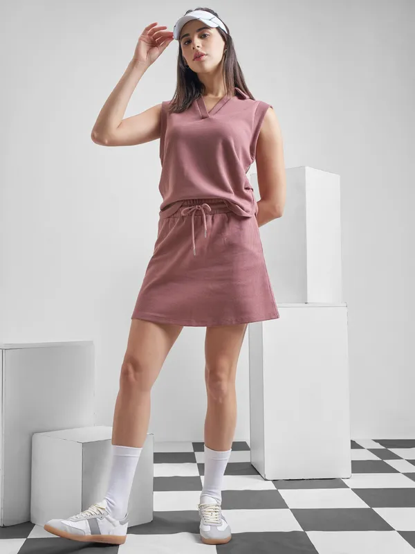 Street By Tokyo Talkies Women Mauve Mini Skirt