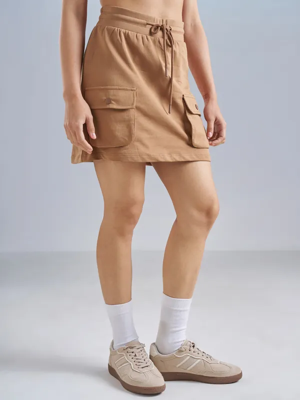 Street By Tokyo Talkies Women Brown Mini Skirt