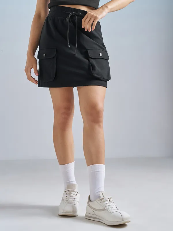Street By Tokyo Talkies Women Black Mini Skirt
