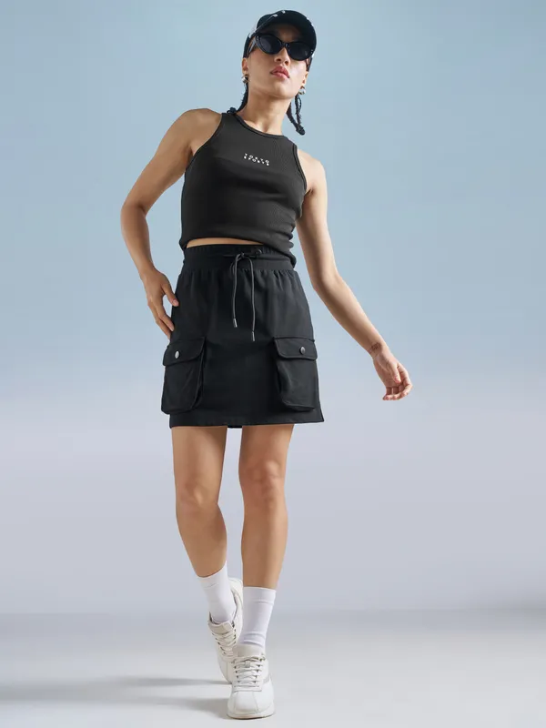 Street By Tokyo Talkies Women Black Mini Skirt
