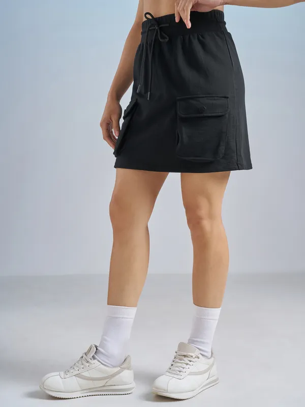 Street By Tokyo Talkies Women Black Mini Skirt