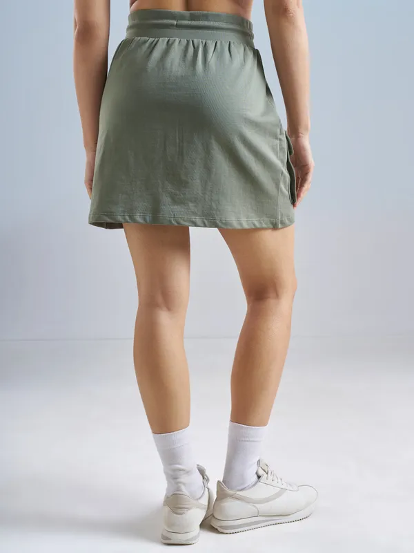 Street By Tokyo Talkies Women Olive Mini Skirt