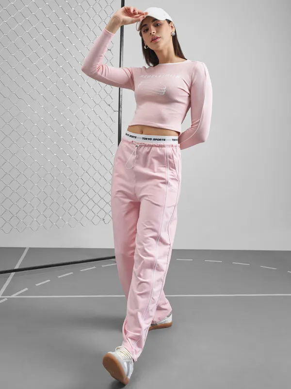 Street By Tokyo Talkies Women Pink Printed Regular Top