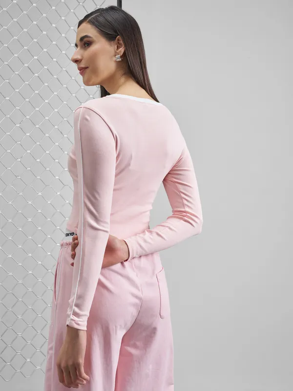 Street By Tokyo Talkies Women Pink Printed Regular Top