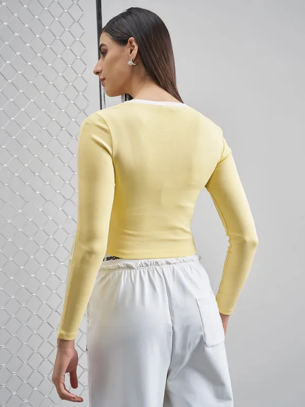 Street By Tokyo Talkies Women Yellow Printed Tank Top