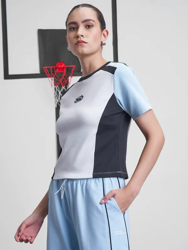 Street By Tokyo Talkies Women Multi Colourblocked Regular Top