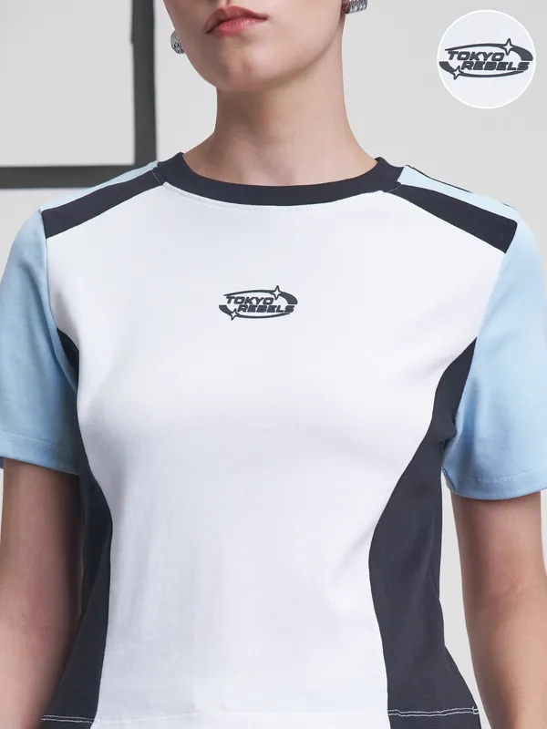 Street By Tokyo Talkies Women Multi Colourblocked Regular Top