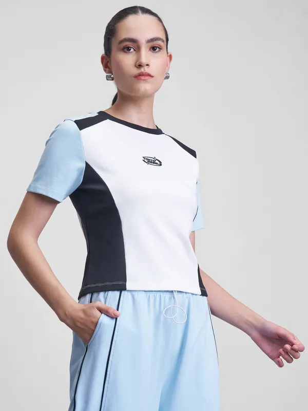 Street By Tokyo Talkies Women Multi Colourblocked Regular Top