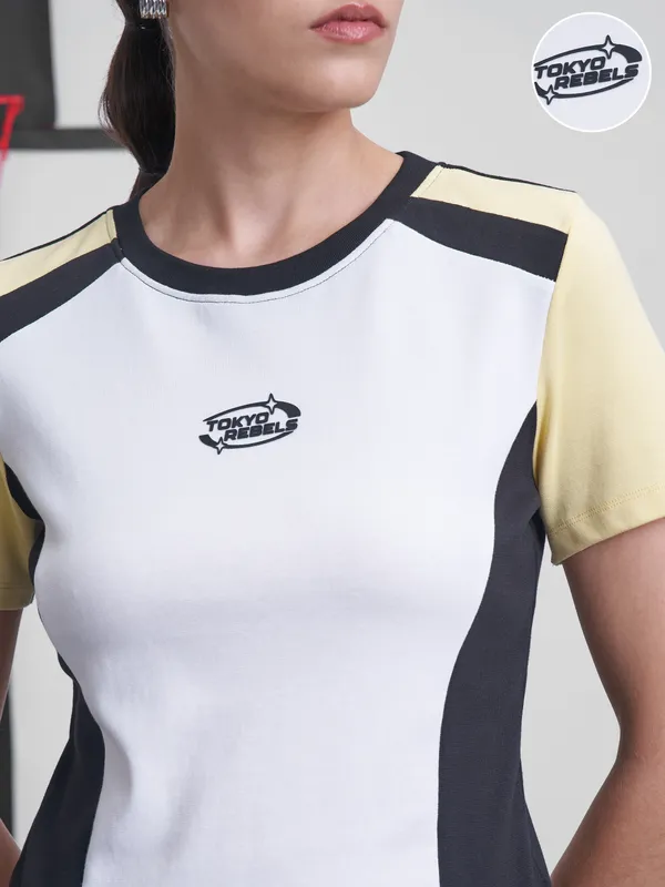 Street By Tokyo Talkies Women Multi Colourblocked Regular Top