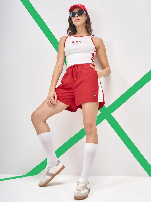 Street By Tokyo Talkies Women White Printed Tank Top