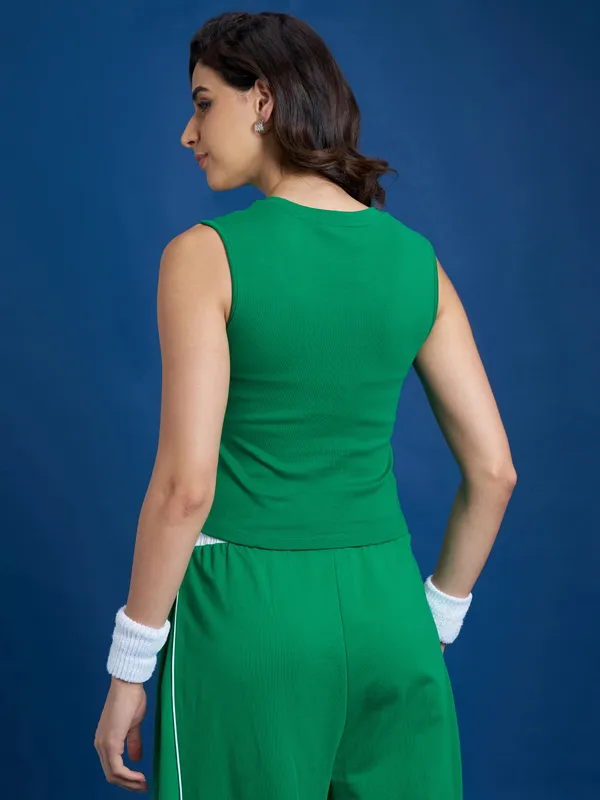 Printed Shirt Style Top