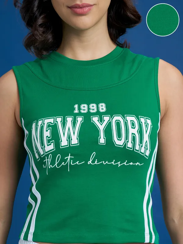 Printed Shirt Style Top