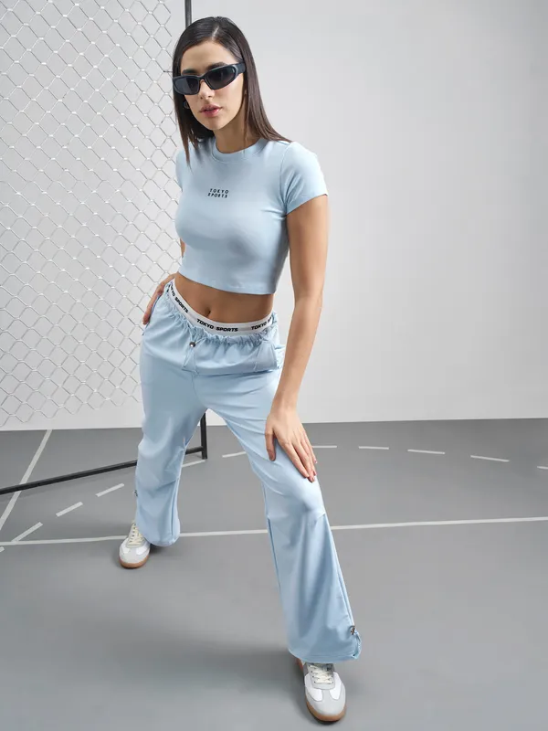 Street By Tokyo Talkies Women Blue Solid Regular Top