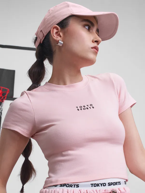 Street By Tokyo Talkies Women Pink Solid Regular Top