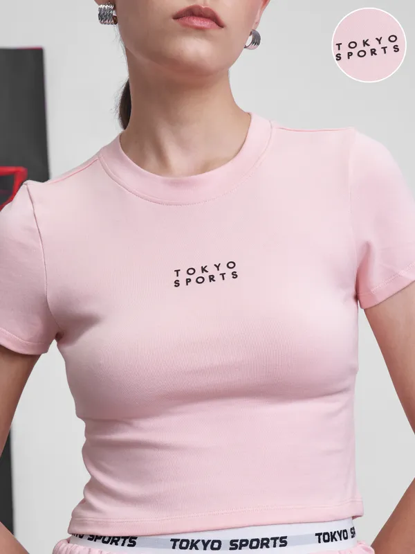 Street By Tokyo Talkies Women Pink Solid Regular Top