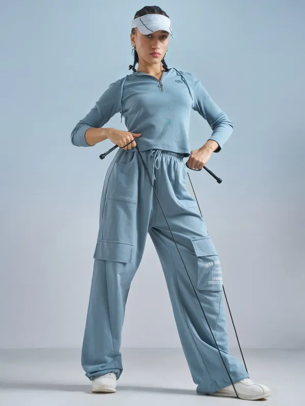 Street By Tokyo Talkies Women Blue Solid Regular Top