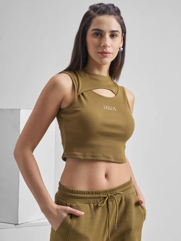 Street By Tokyo Talkies Women Brown Solid Regular Top