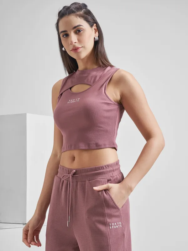 Street By Tokyo Talkies Women Mauve Solid Regular Top