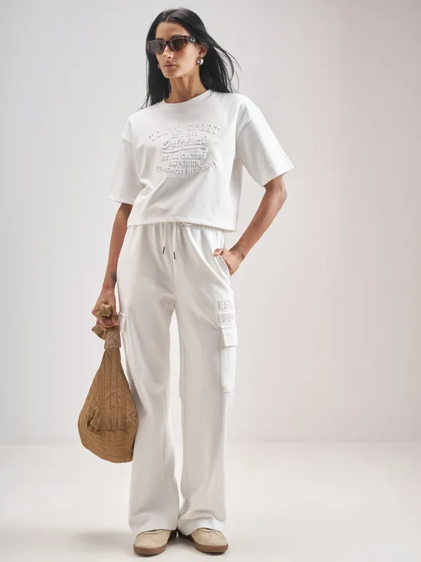 Street By Tokyo Talkies Women White Printed Regular Top