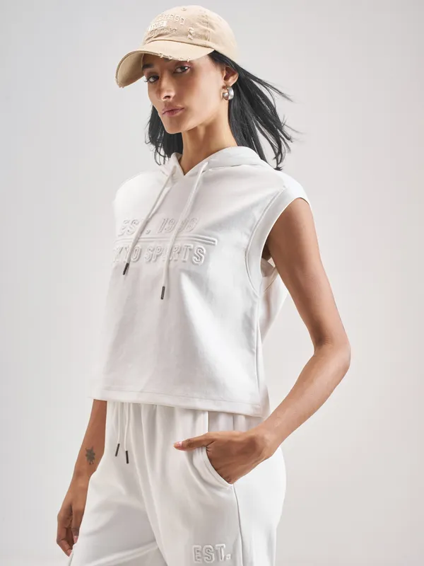 Street By Tokyo Talkies Women White Printed Regular Top