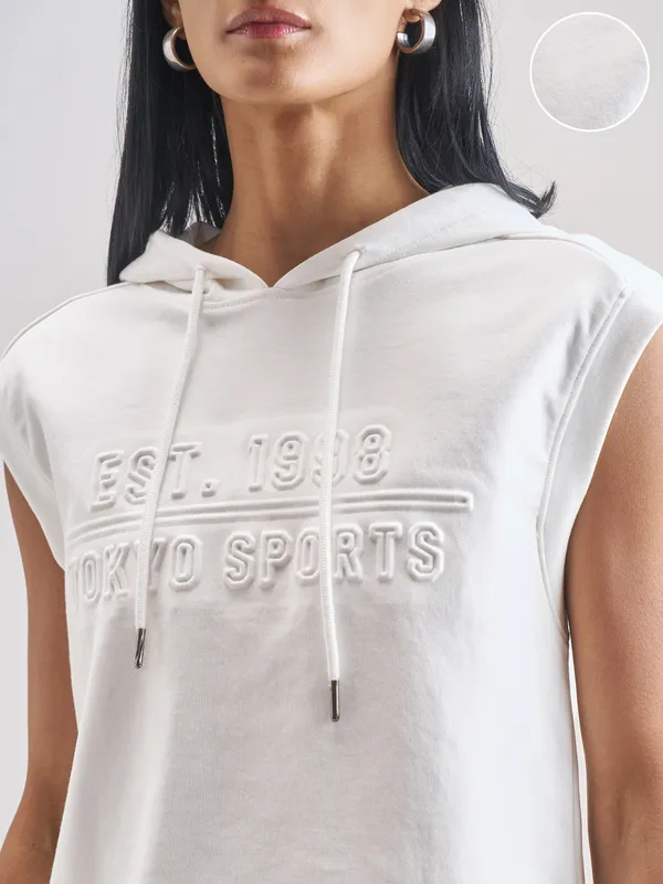 Street By Tokyo Talkies Women White Printed Regular Top