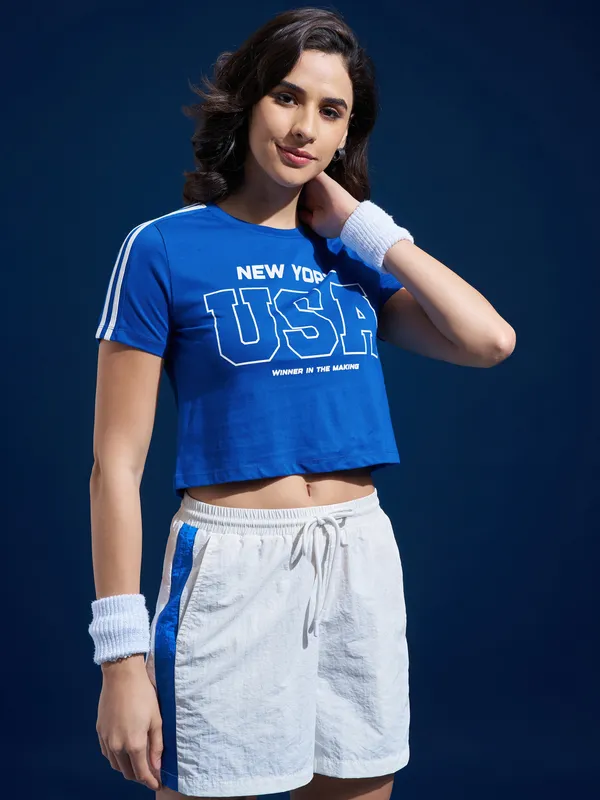 Printed Fitted T-Shirt