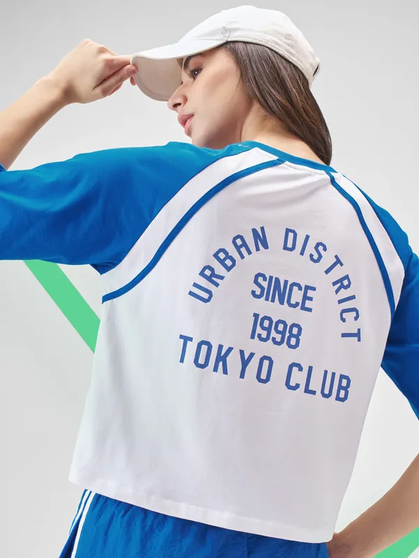 Street By Tokyo Talkies Women White Printed Round Neck T-Shirt