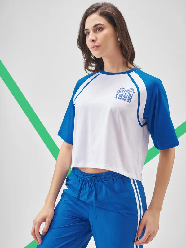 Street By Tokyo Talkies Women White Printed Round Neck T-Shirt