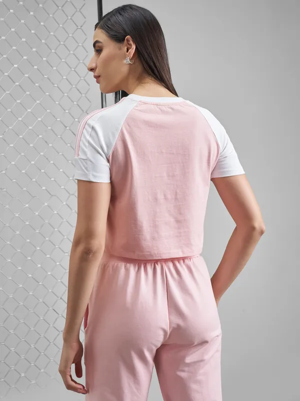 Street By Tokyo Talkies Women Pink Printed Round Neck T-Shirt